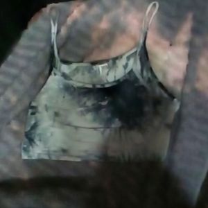 from Shein, medium size. Blue and grey crop top, has not been used At all